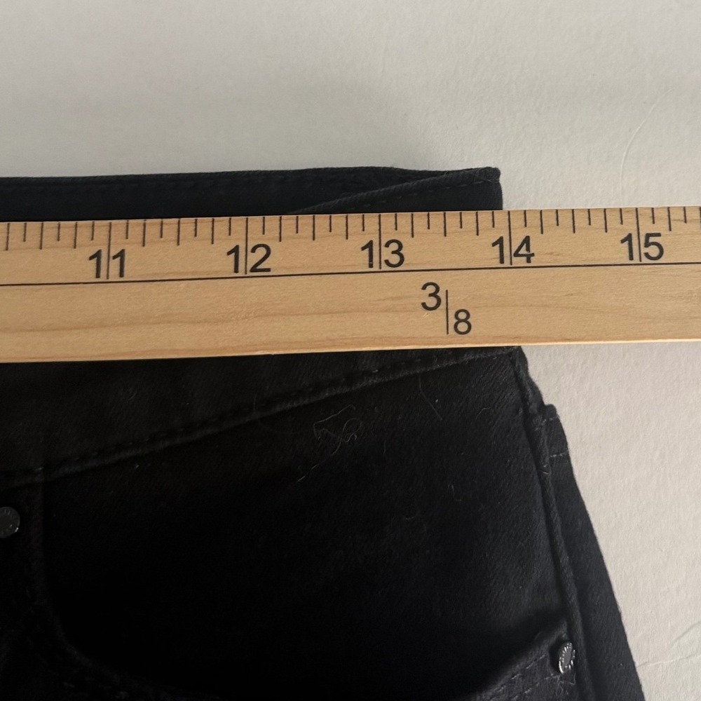 White House Black Market The Skinny Ankle Jeans Black Mid Rise Stretch Size 4 - Picture 8 of 11